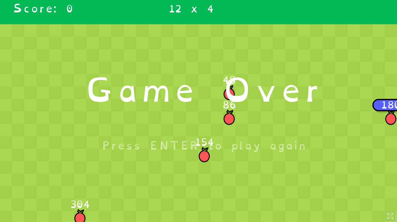 print do jogo da cobrinha